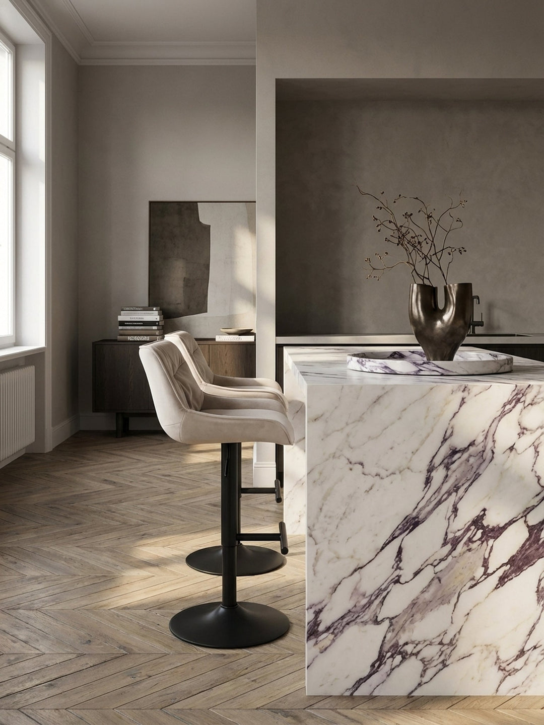Hocker Beige