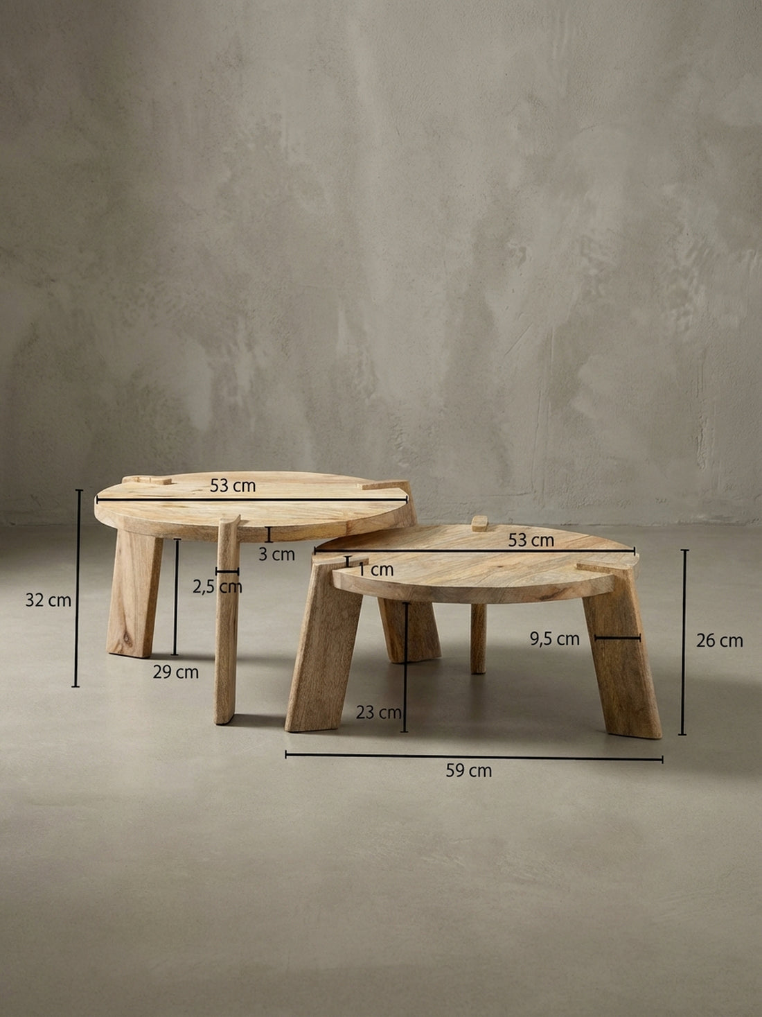 Maßzeichnung HELEN – Beige