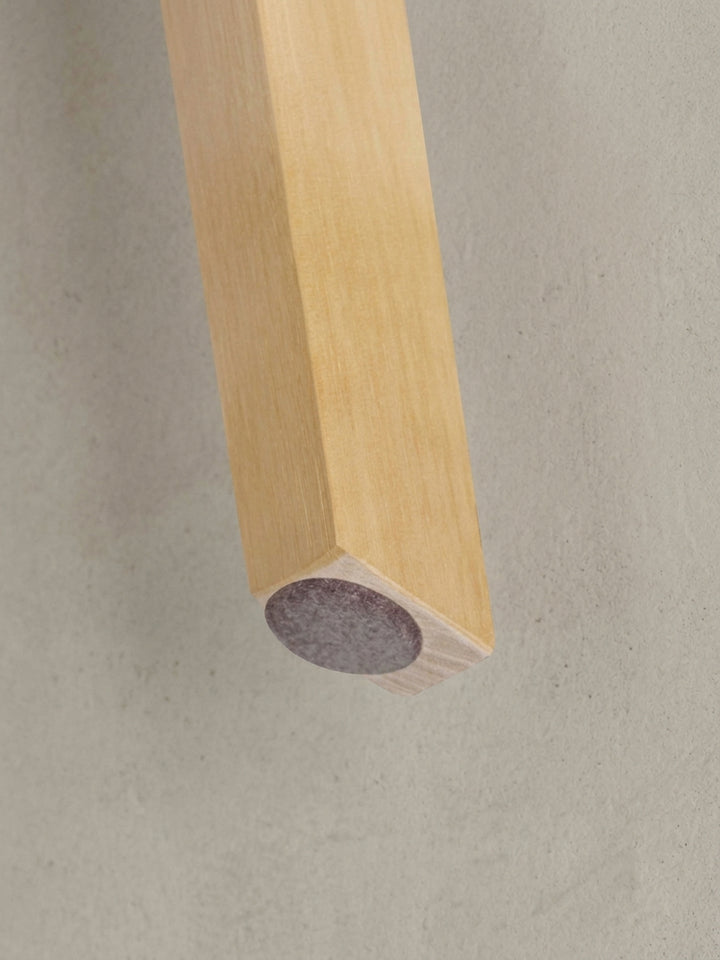 Maßzeichnung Esszimmerstuhl Eiche Massivholz grau mit Bemaßung 49x52x87 cm Höhe Breite Tiefe und Detailangaben zur Produktgeometrie_