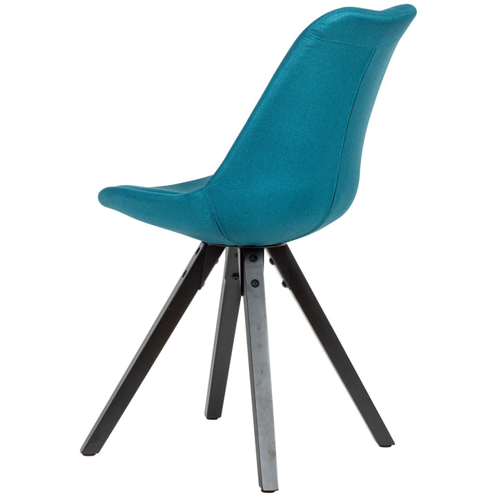 Esszimmerstuhl LUND_ Modernes Design_ Stoffbezug_ Holzstandbeine_ Filzgleiter_ einfache Montage - KADIMA DESIGN_Farbe_ Blau_ Material_ Stoff_ Größe_ 49x52x87 cm_