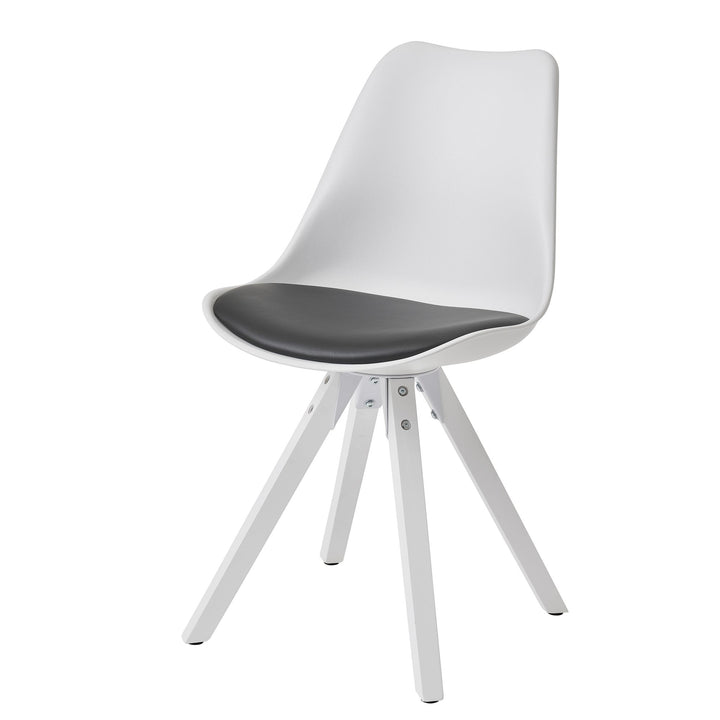 KADIMA DESIGN Esszimmerstühle LUND - Modernes Design mit fest verbundenem Sitzpolster_ Massivholz-Beine_ 2er Set_Grau_#sku_BARWL6.137#