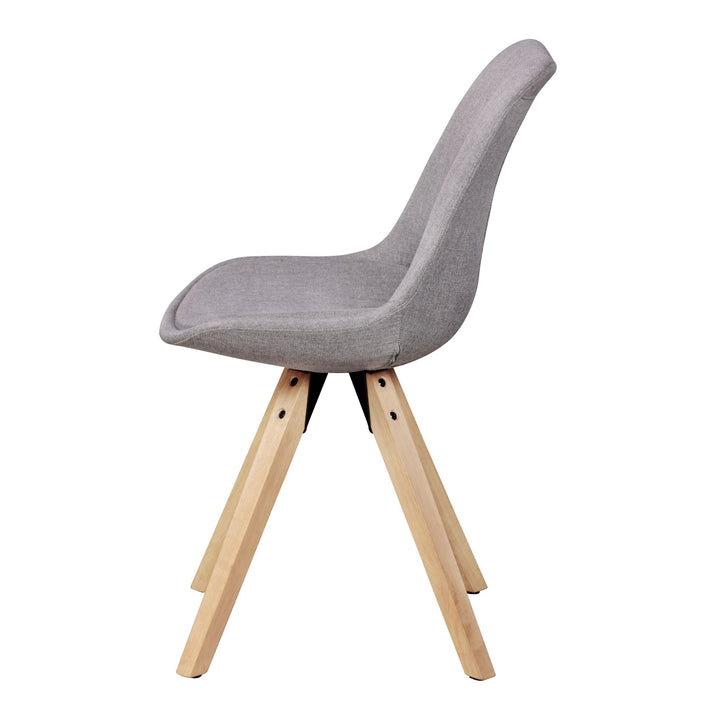 2er Set Esszimmerstühle LUND_ Samtbezug und Holzbeine_ Skandinavisches Design_ Komfortables Sitzen_ Verschiedene Farben - KADIMA DESIGN_Farbe_ Grau_ Material_ Stoff_ Größe_ 49x52x87 cm_