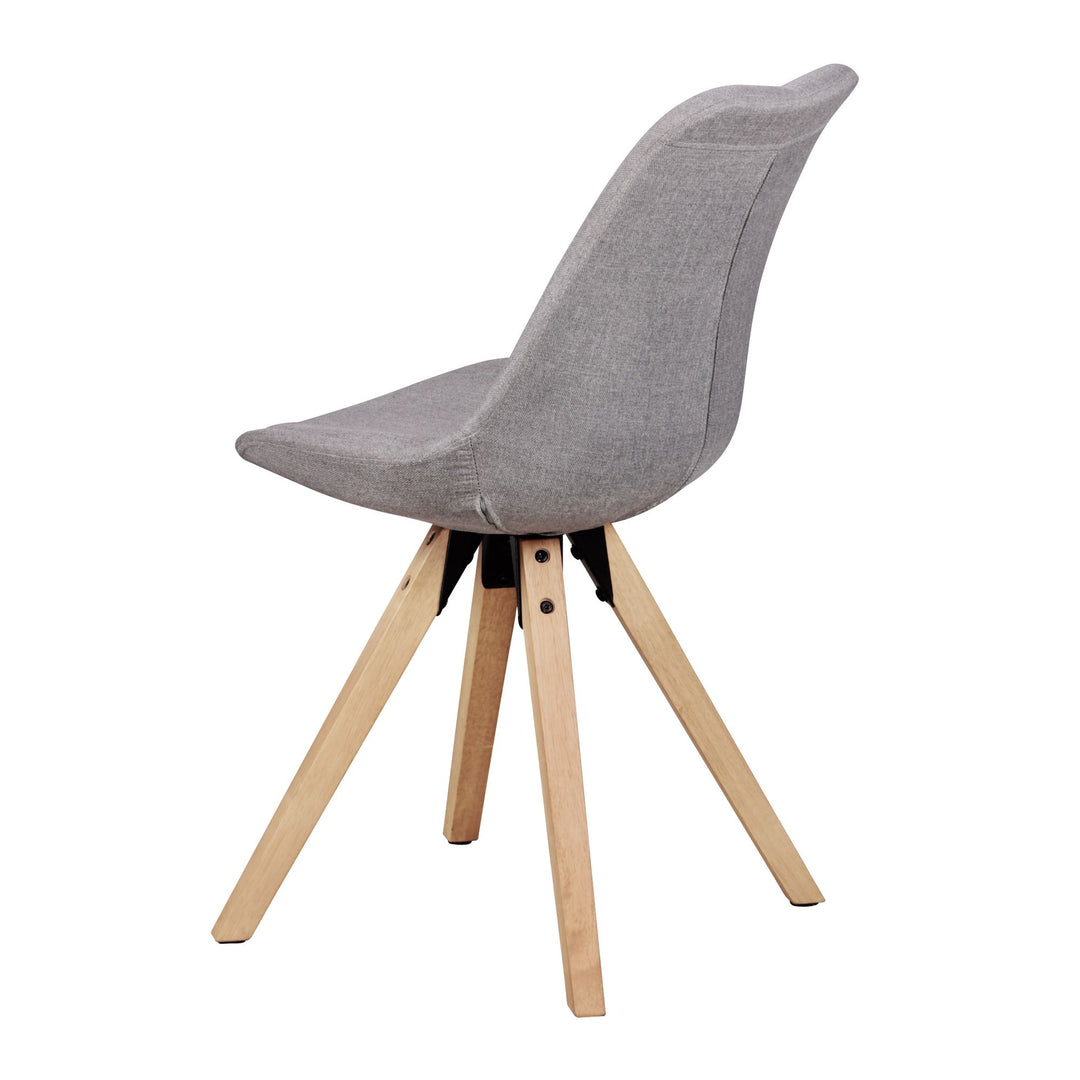 2er Set Esszimmerstühle LUND_ Samtbezug und Holzbeine_ Skandinavisches Design_ Komfortables Sitzen_ Verschiedene Farben - KADIMA DESIGN_Farbe_ Grau_ Material_ Stoff_ Größe_ 49x52x87 cm_