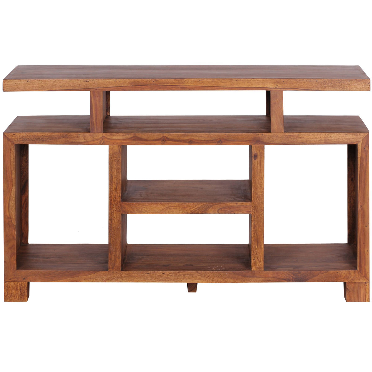 Sheesham-Holz Sideboard im Landhausstil_ 115x76x40 cm_ Multifunktionale TV-Kommode - KADIMA DESIGN_Größe_ 115x40x76 cm_
