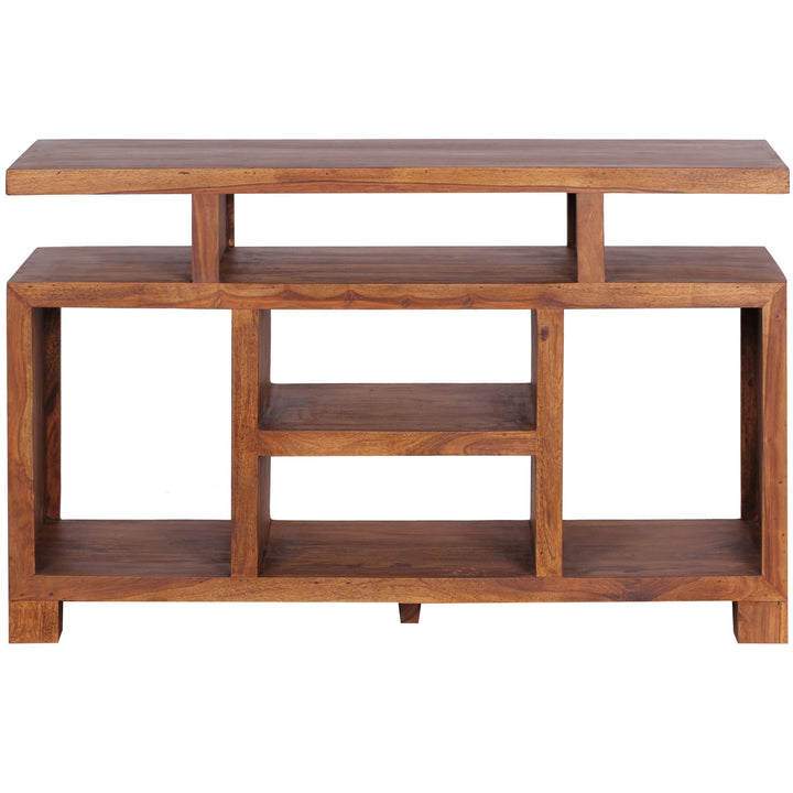 Sheesham-Holz Sideboard im Landhausstil_ 115x76x40 cm_ Multifunktionale TV-Kommode - KADIMA DESIGN_Größe_ 115x40x76 cm_