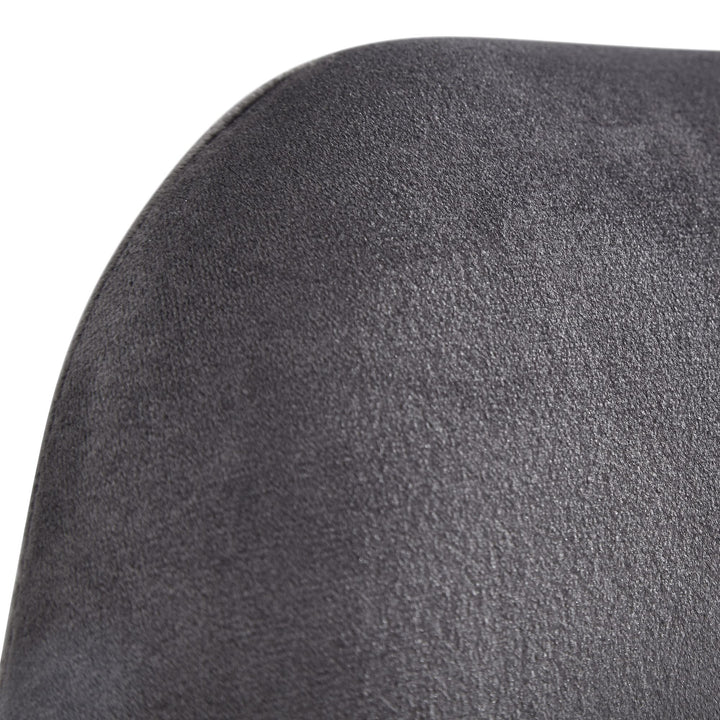 Skandinavische Esszimmerstühle_ 2er Set_ Samt oder Kunststoff_ verschiedene Farben - KADIMA DESIGN_Farbe_ Grau-Schwarz_ Material_ Samt_ Größe_ 58x48x86 cm_