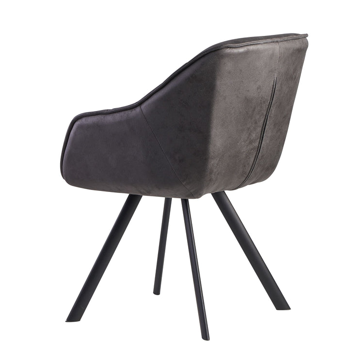 Esszimmerstuhl LOCHE_ Samtbezug_ Eisenstandbeine_ 60x85x64 cm_ Grün/Rosa/Beige_ einfache Montage - KADIMA DESIGN_Farbe_ Anthrazit_ Material_ Stoff_ Größe_ 64x60x85 cm_
