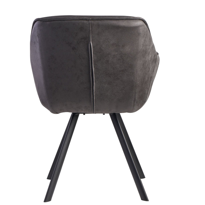 Esszimmerstuhl LOCHE_ Samtbezug_ Eisenstandbeine_ 60x85x64 cm_ Grün/Rosa/Beige_ einfache Montage - KADIMA DESIGN_Farbe_ Anthrazit_ Material_ Stoff_ Größe_ 64x60x85 cm_