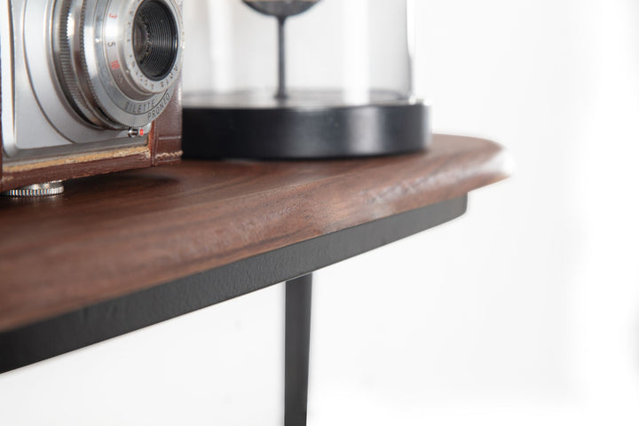 Wandregal im Industrial-Design_ 50x15x13 cm_ Sheesham Massivholz &amp;amp; Metall - KADIMA DESIGN_Größe_ 50x13x15 cm_