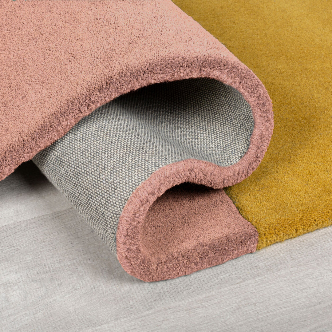 Wollteppich mit abstraktem Design - handgetuftet – THAMES LILY_Rechteckig_