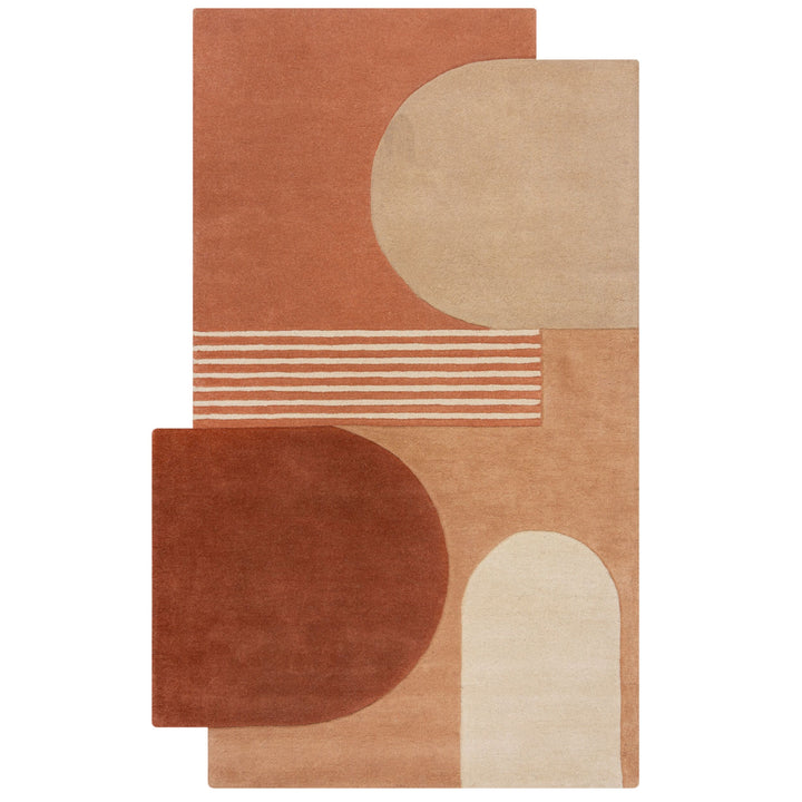 Wollteppich mit abstraktem Design - handgetuftet – THAMES LILY_Rechteckig_