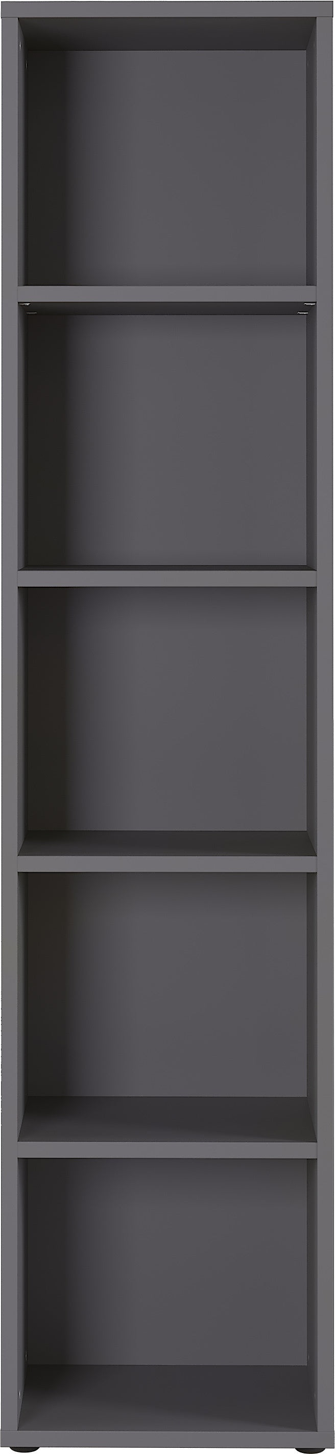Aktenregal Universal hoch 197cm | 5 Ordnerhöhen Graphit - Extra Stabil 30kg | Nischenregal Made in Germany | Büromöbel "Frankfurt" Kadima Design