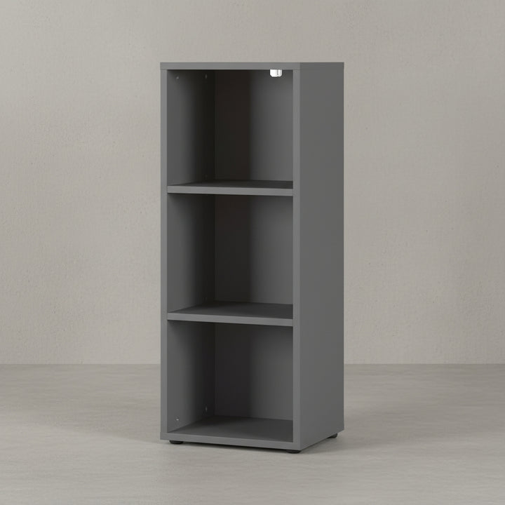 Aktenregal Universal schmal Graphit - 3 Ordnerhöhen - Büroregal Standregal_