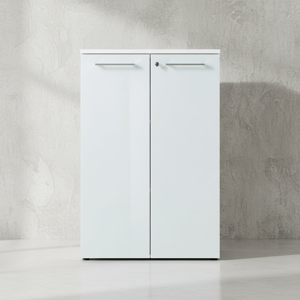 Aktenschrank Glasfront Soft-Close Abschließbar - Büro_