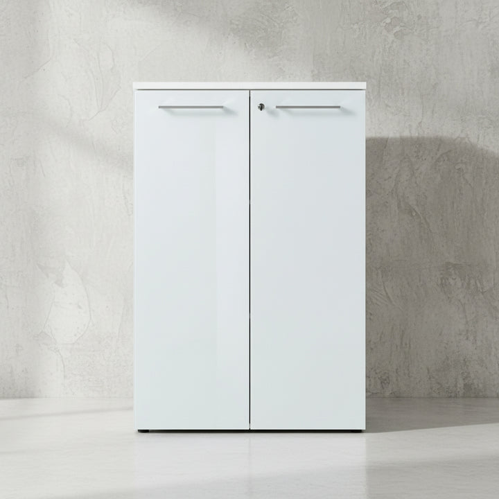 Aktenschrank Glasfront Soft-Close Abschließbar - Büro_