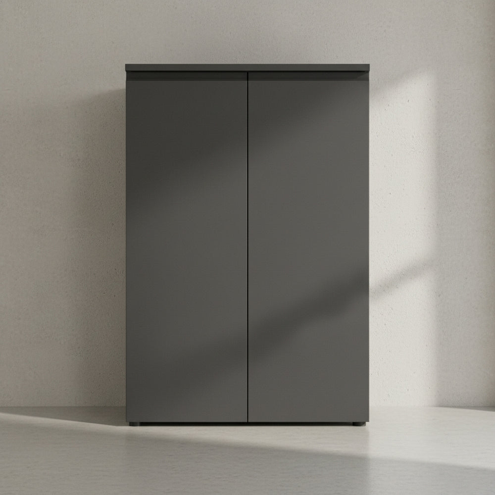 Aktenschrank 2-türig Soft-Close 3 Ordnerhöhen Büroschrank_