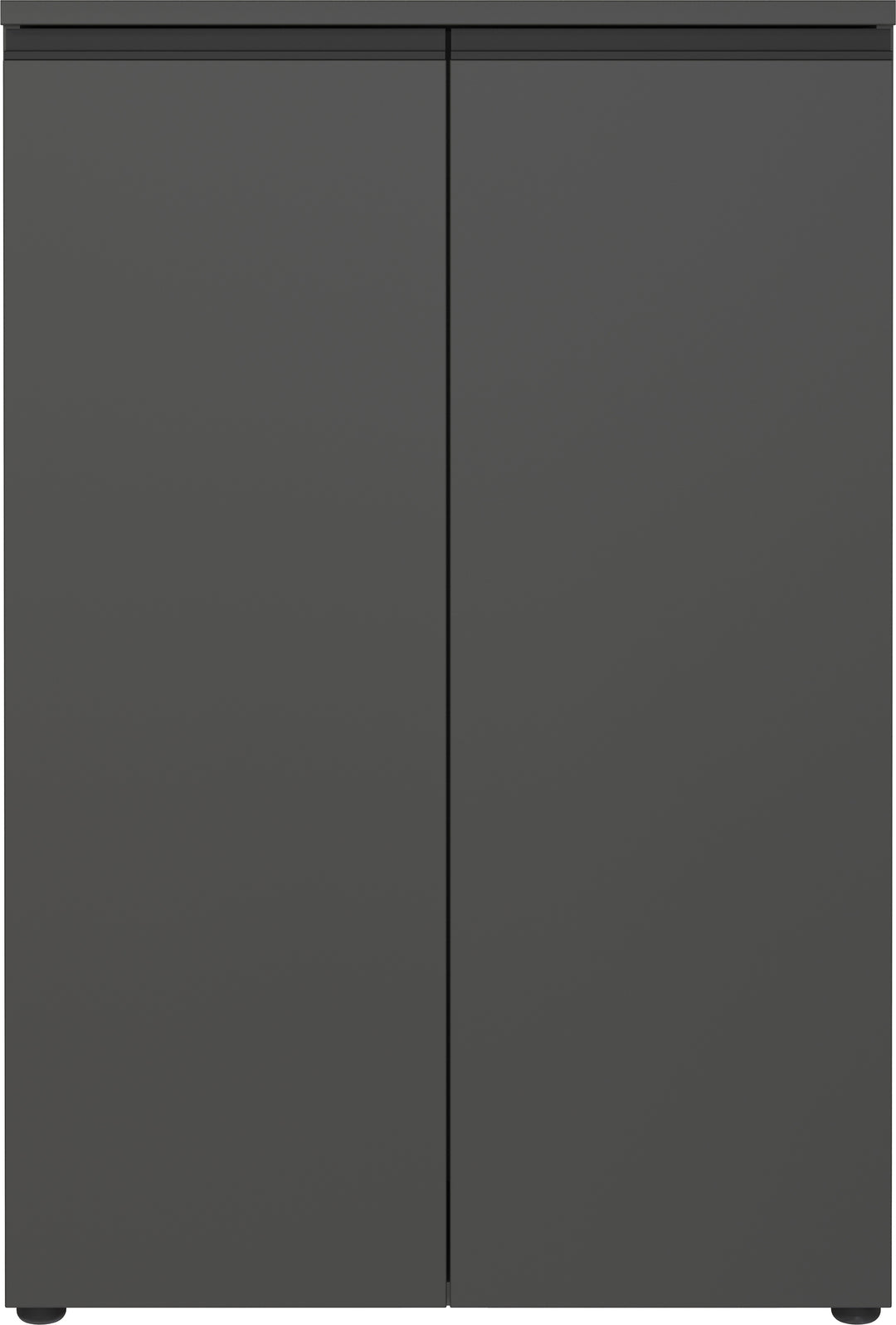 Aktenschrank 2-türig Soft-Close | 3 Ordnerhöhen | Büroschrank Graphit matt | Mehrzweckschrank | Made in Germany | Büromöbel "Stuttgart" Kadima Design_