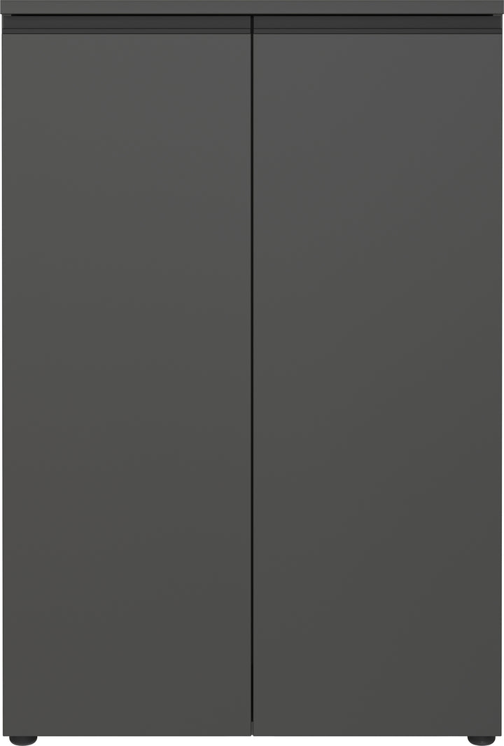 Aktenschrank 2-türig Soft-Close | 3 Ordnerhöhen | Büroschrank Graphit matt | Mehrzweckschrank | Made in Germany | Büromöbel &amp;quot;Stuttgart&amp;quot; Kadima Design_