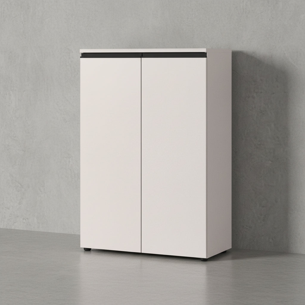 Aktenschrank 2-türig Soft-Close 3 Ordnerhöhen Büroschrank_