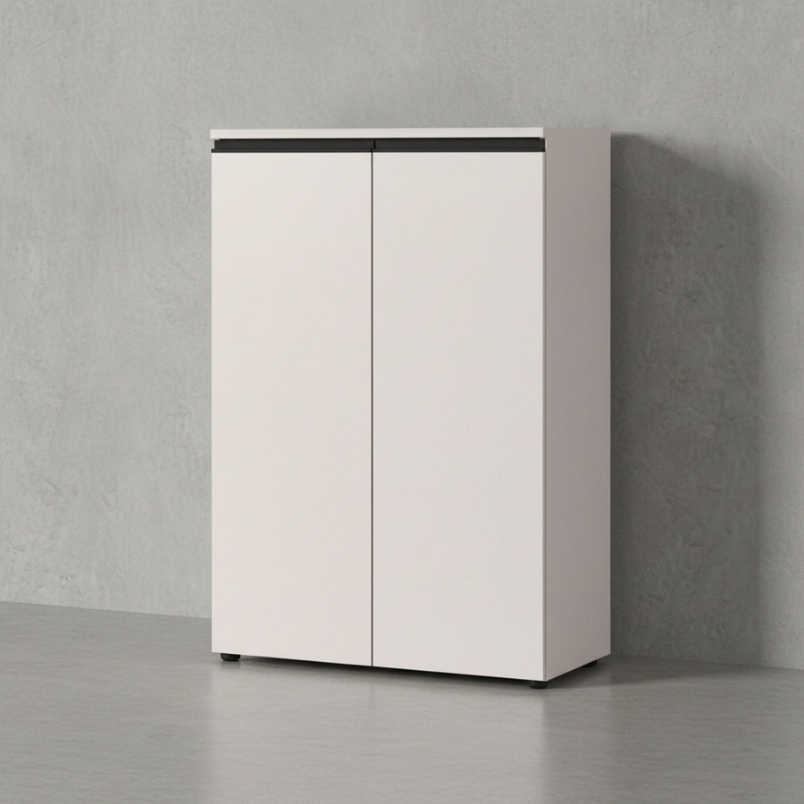 Aktenschrank 2-türig Soft-Close 3 Ordnerhöhen Büroschrank_