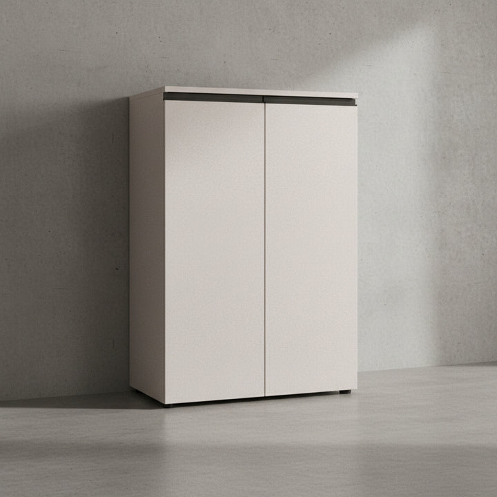 Aktenschrank 2-türig Soft-Close 3 Ordnerhöhen Büroschrank_