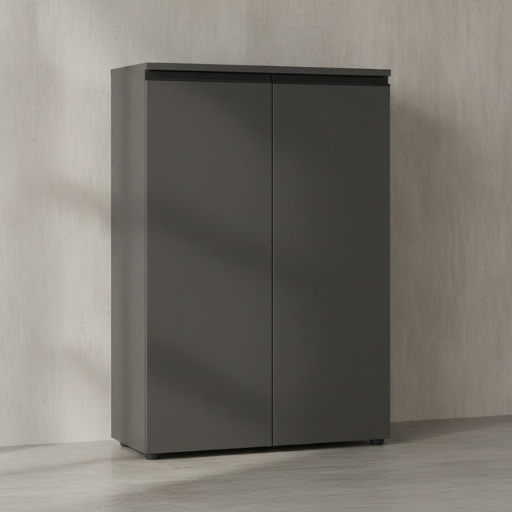 Aktenschrank 2-türig Soft-Close 3 Ordnerhöhen Büroschrank_