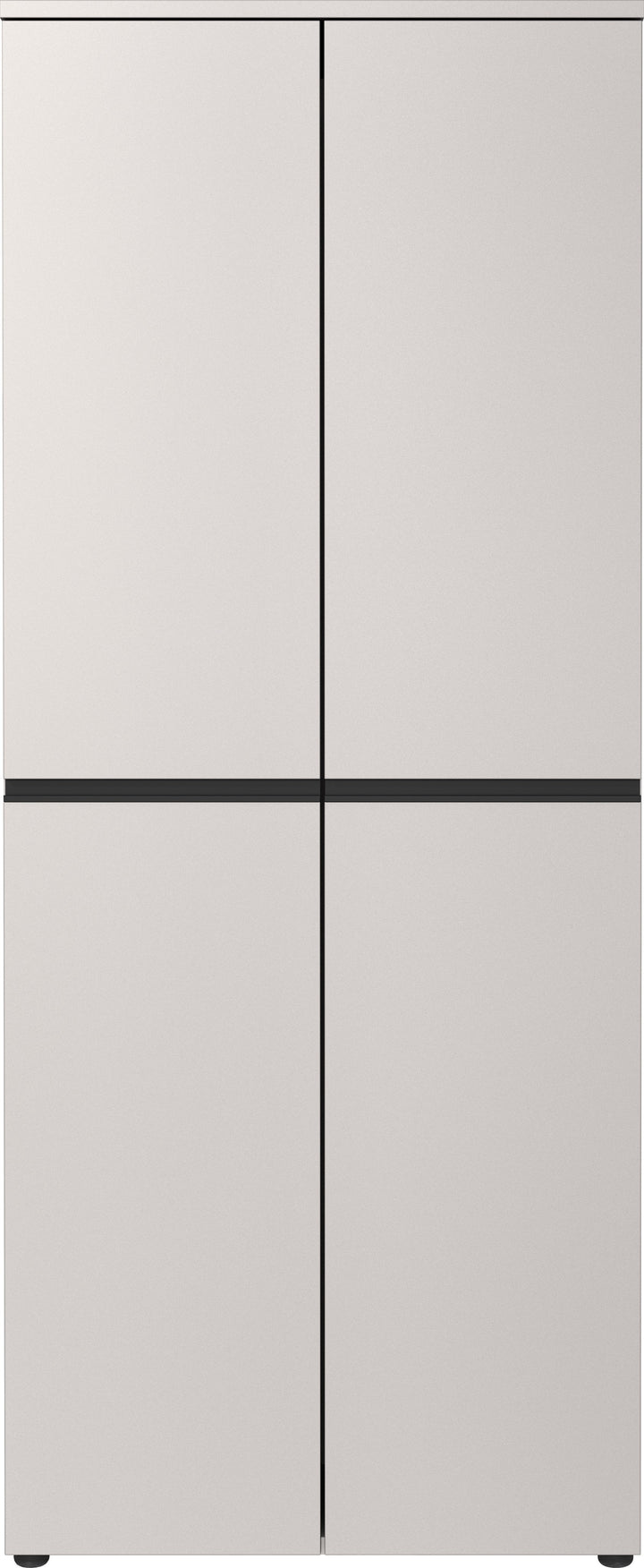 Aktenschrank 5 Ordnerhöhen Soft-Close | 81x197x40 cm | Hochschrank Greige | Büroschrank Groß | Aktenregal geschlossen | Büromöbel &amp;quot;Stuttgart&amp;quot; Kadima Design_