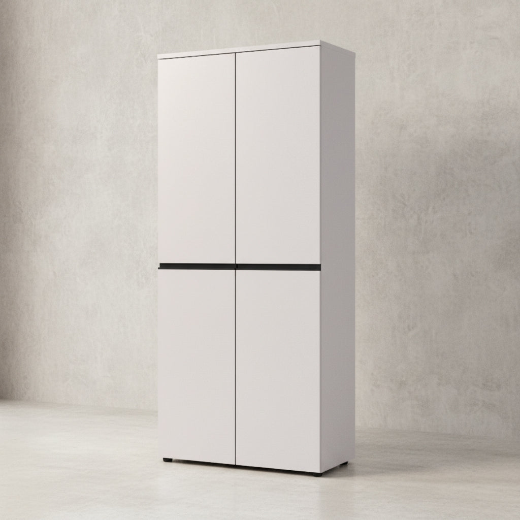 Aktenschrank 197 cm hoch - 5 Ordnerhöhen - Soft-Close - Büro - Hochschrank_