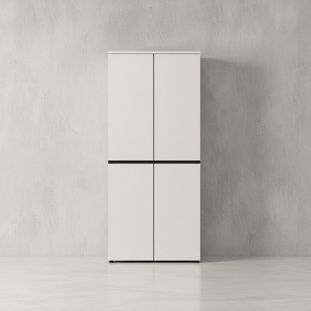Aktenschrank 197 cm hoch - 5 Ordnerhöhen - Soft-Close - Büro - Hochschrank_