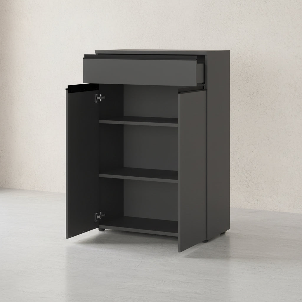 Aktenschrank mit Schublade & Türen Soft-Close Büroschrank_