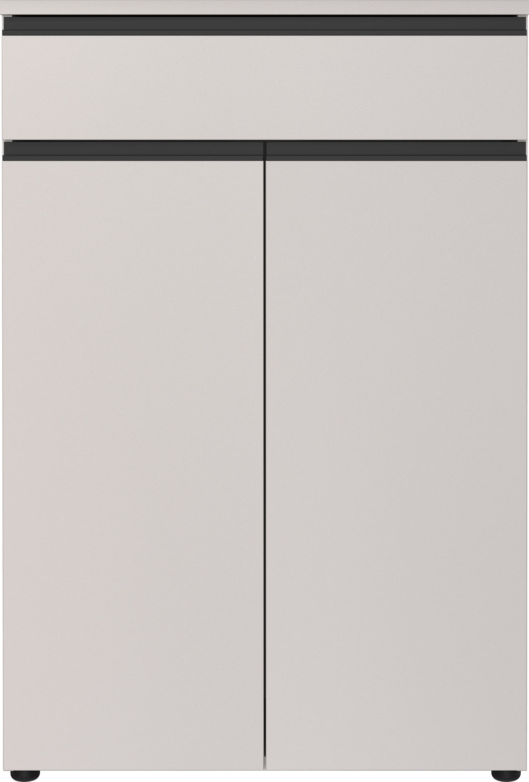 Aktenschrank mit Schublade Soft-Close 81x120x40 cm Greige_