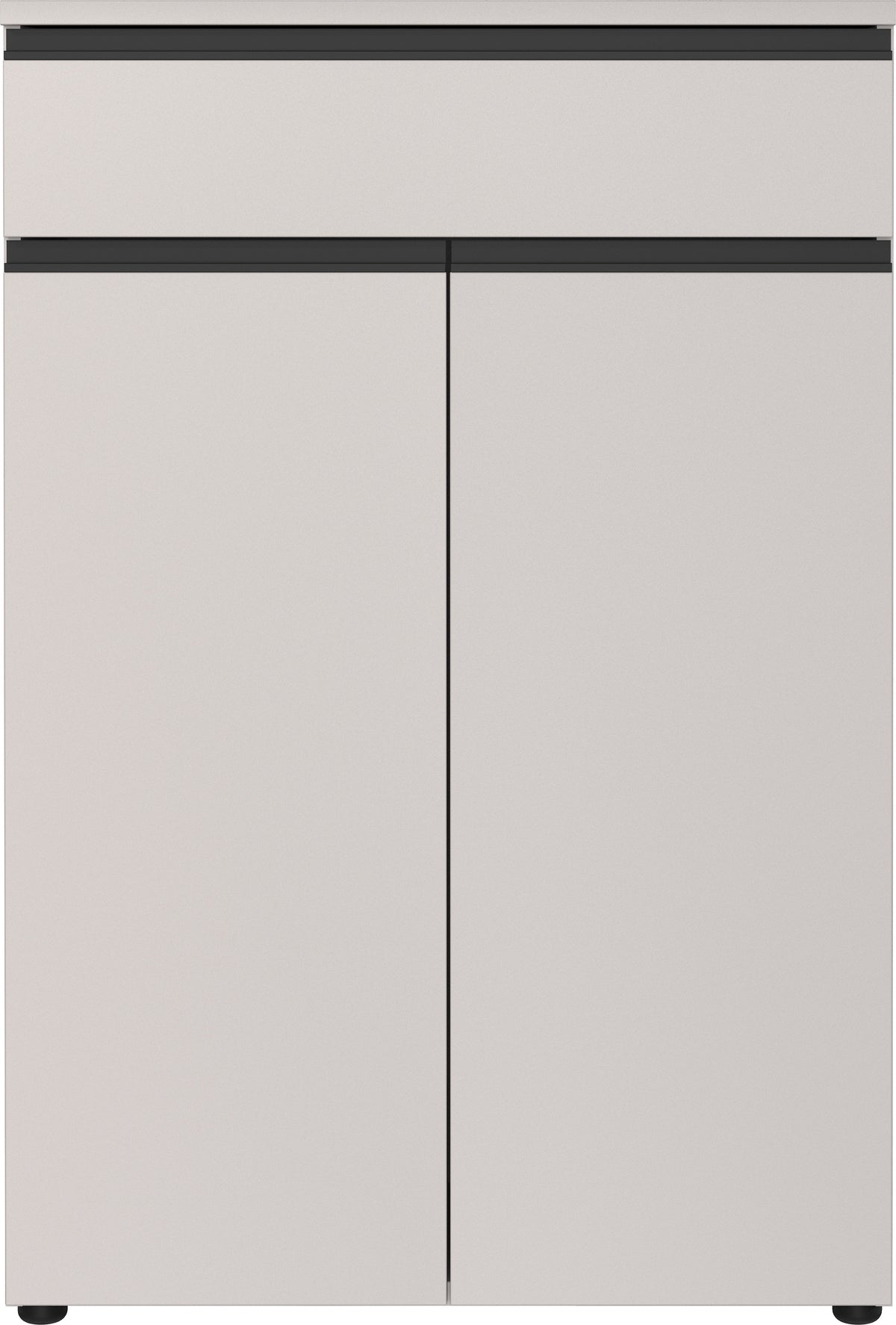 Aktenschrank mit Schublade Soft-Close 80x120x40 cm Greige_