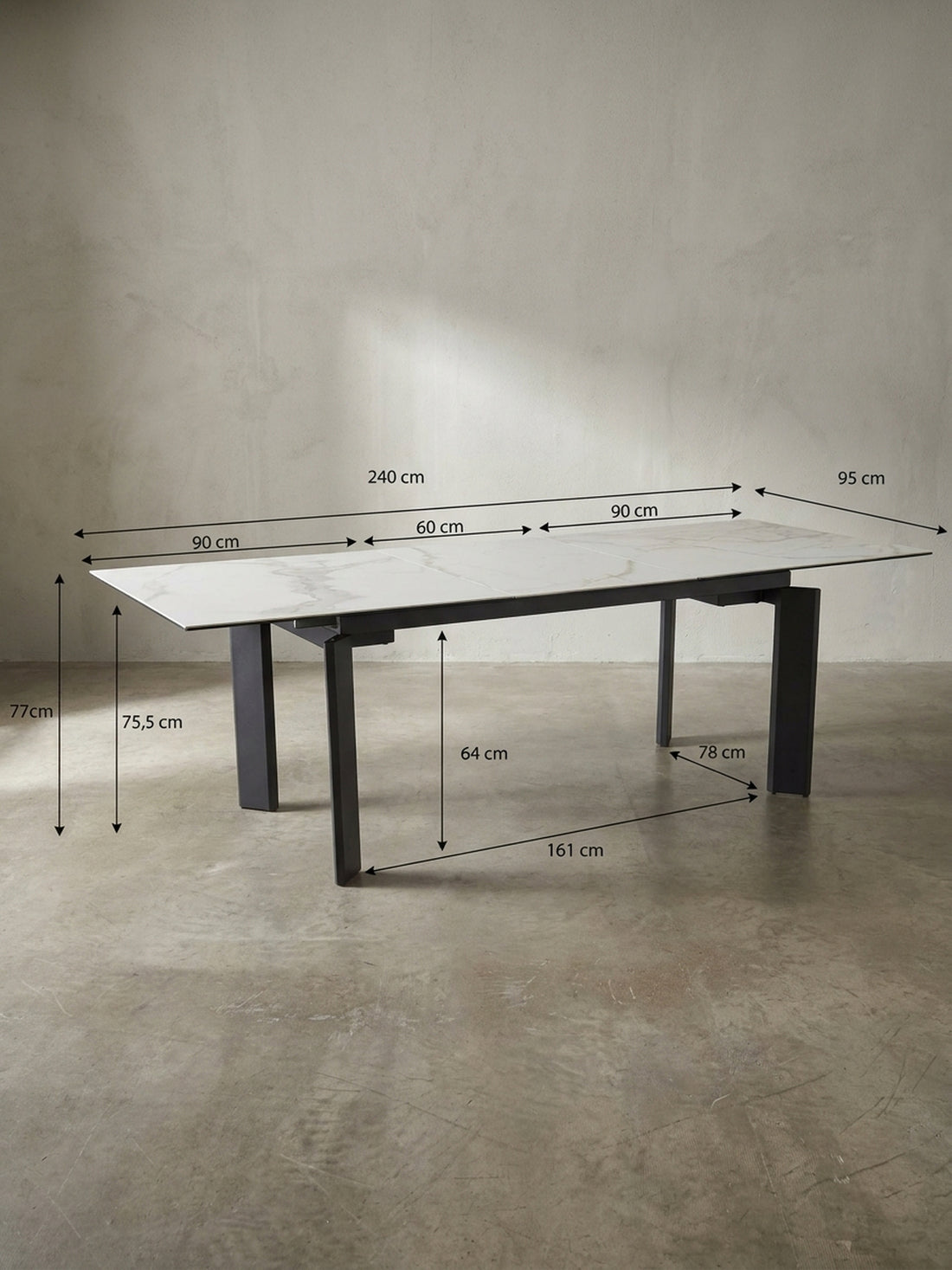 Designer Esstisch ausziehbar