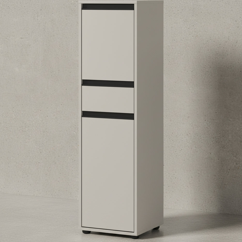 Badschrank schmal Hamburg Soft-Close Funktion - Midischrank_