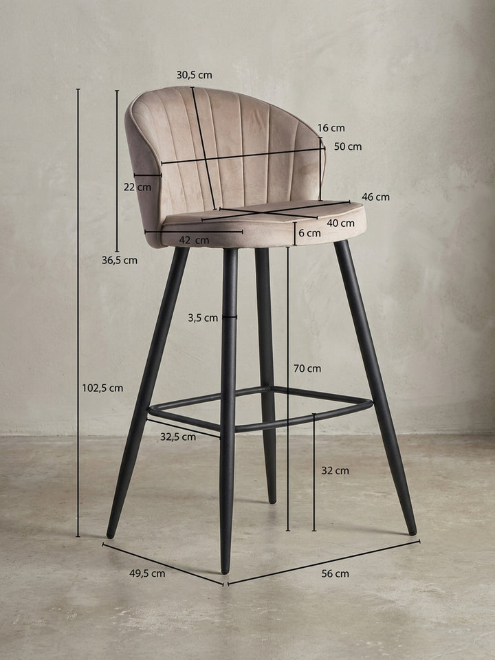 Barhocker Eiche Massivholz Design Möbel_