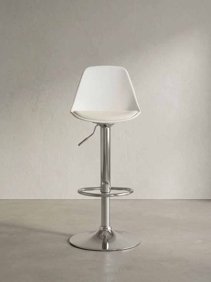 Barhocker aus natürlicher Eiche massiv mit Ablagefach 40x40x104 cm Design Möbel Premium Qualität modern Offene Luxusküche Einrichtung stilvoll Wohnen Interior Zuhause Wohnzimmer hochwertig_