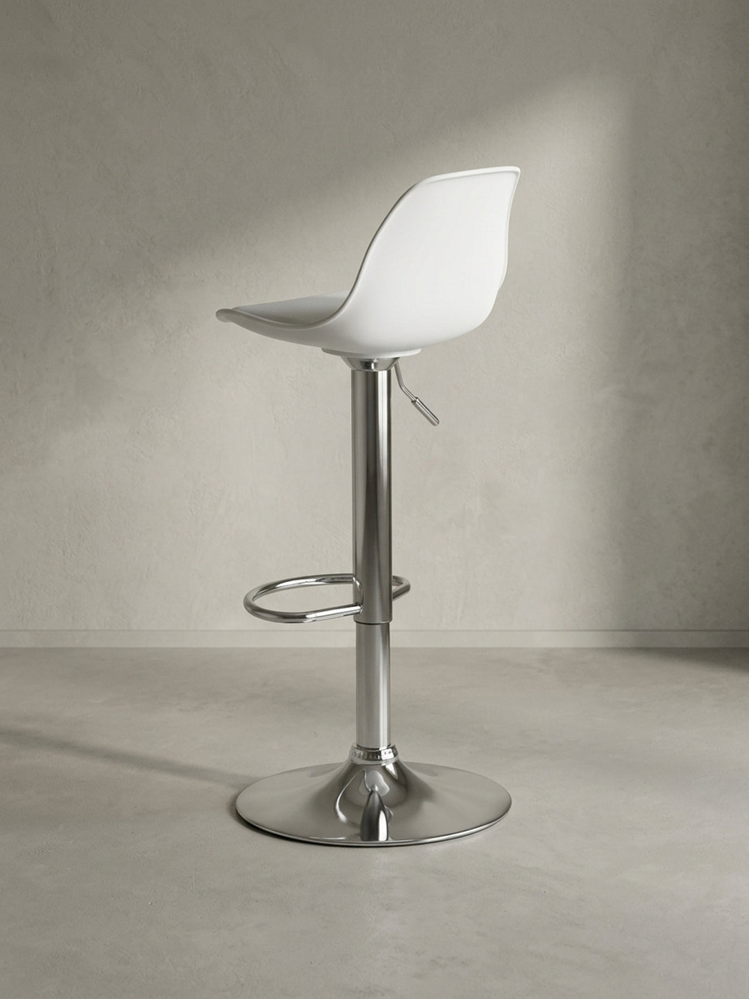 Barhocker Eiche Massivholz weiß mit Ablagefach 40x40x104 cm modern Design Möbel hochwertig Offene Luxusküche Wohnzimmer Einrichtung Inspiration Wohnen Interior Zuhause elegant stilvoll_
