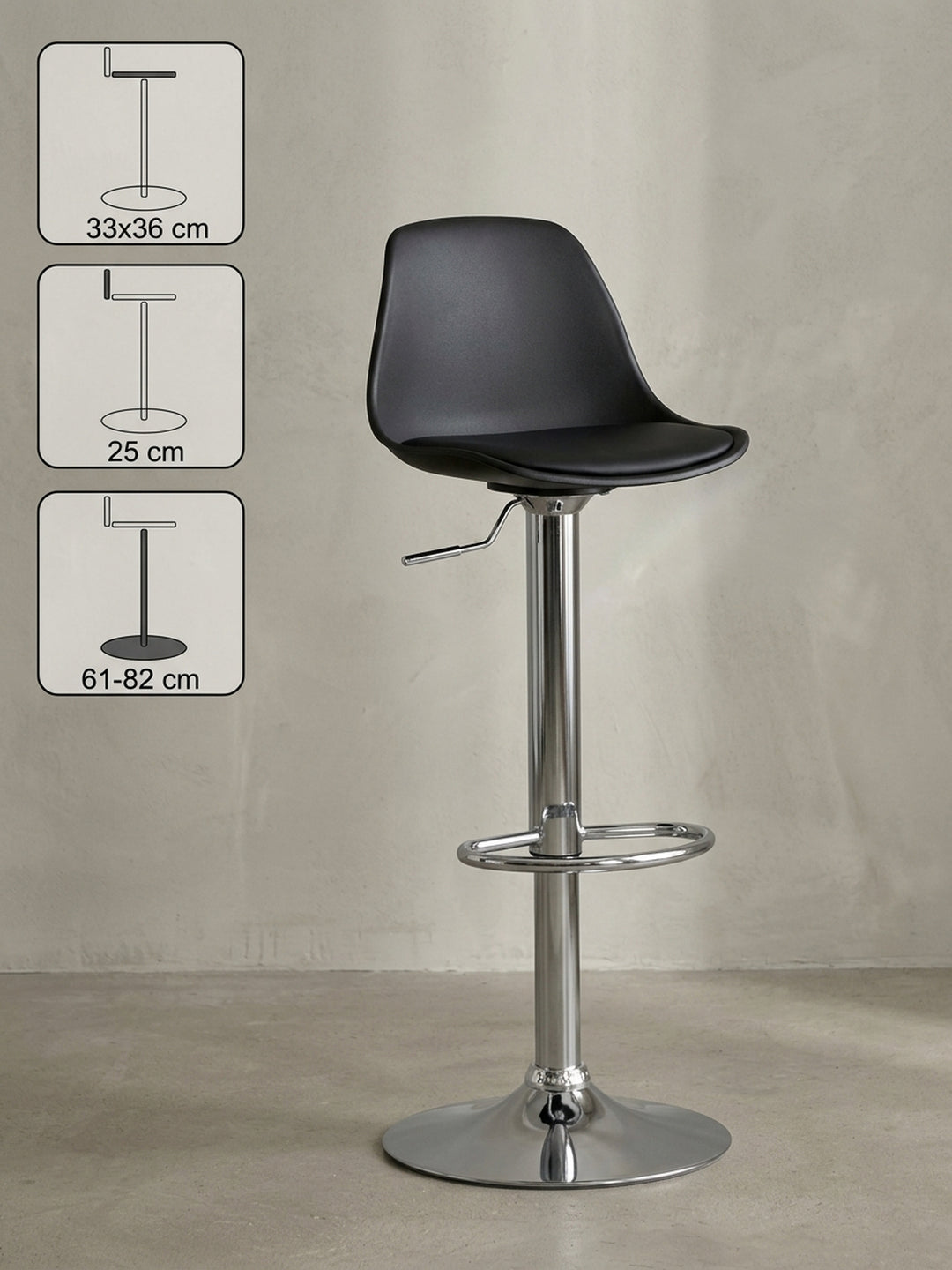 Barhocker 40x40x104 cm Eiche Massivholz schwarz mit Ablagefach Möbel Design Wohnzimmer Esszimmer Schlafzimmer modern hochwertig elegant Offene High-End Küche / Kücheninsel Wohnen Einrichtung_