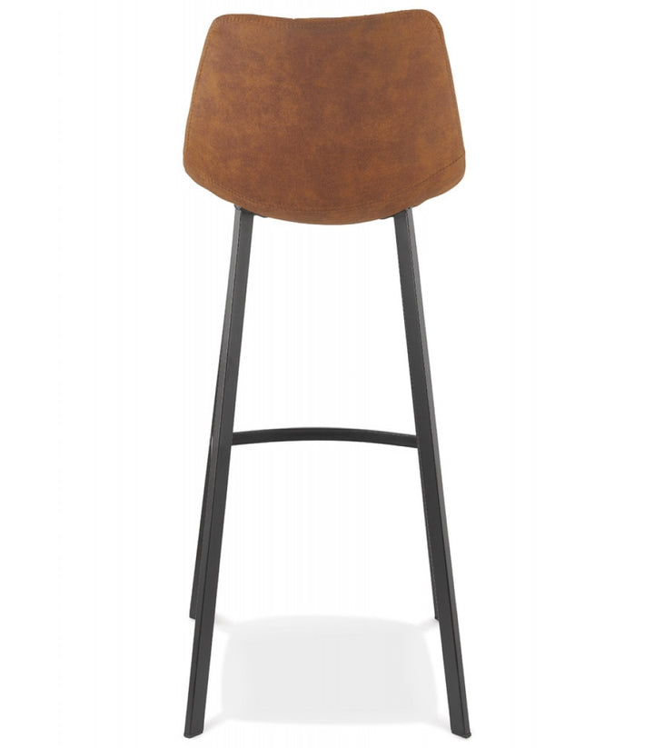 Sitzhocker braun gepolstert, ideal für moderne Essbereiche_