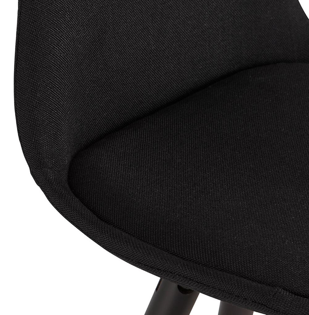 Sitzhocker - Ergonomische Sitzhöhe 65 cm - kompakte Grundfläche 41x41 cm - elegante Kombination aus Holz und Stoff - perfekt für moderne Wohnkonzepte - SORIXA Serie_