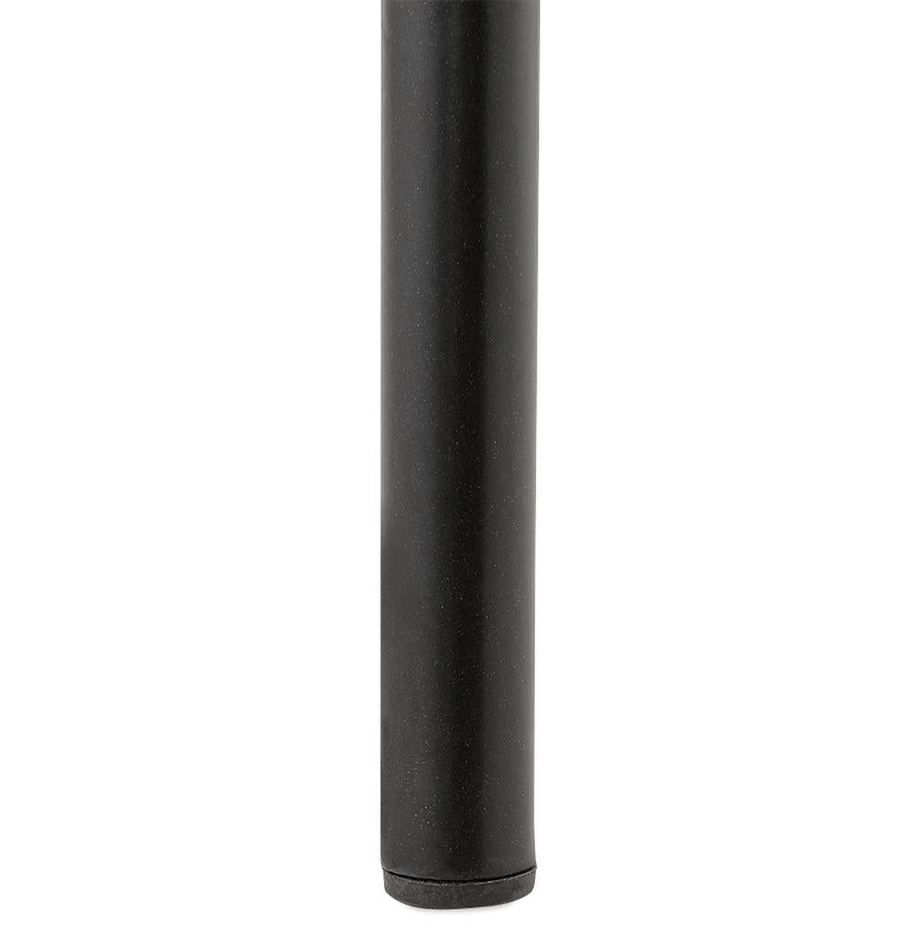 Hochstuhl für Bartheken - Schwarze Ausführung - 40 cm Sitztiefe - robustes Metallgestell - passt zu industriellem Einrichtungsstil - QUILEX MINI Modell_