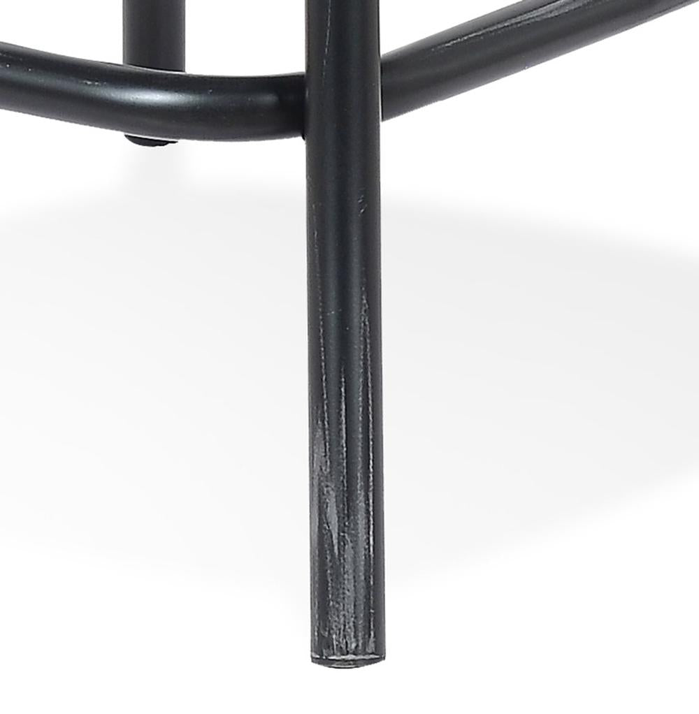 Barstuhl Rückansicht - Kreuzförmige Lehne - 50 cm Tiefe - ergonomisches Sitzen an hohen Tischen von Kadima Design_