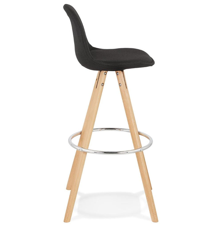 Küchenhocker-Nahaufnahme - Silberne Fußstütze - 36x32 cm Sitzfläche - ergonomisches Design für langes Sitzen - Kadima Design-Qualität_