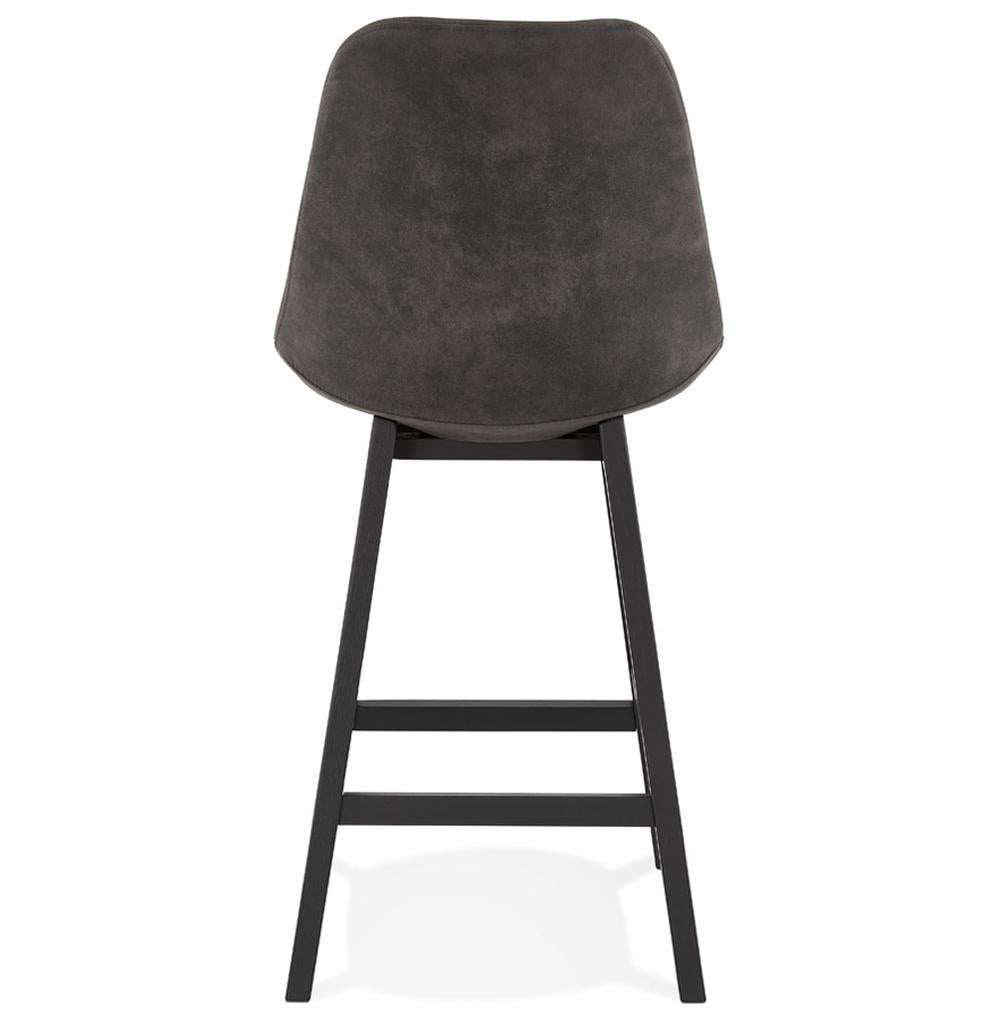 Sitzhocker Kadima dunkel - Urbanes Design - ergonomische Sitzposition - vielseitig als Barhocker oder Zusatzsitz - elegante Lösung für kleine Räume_