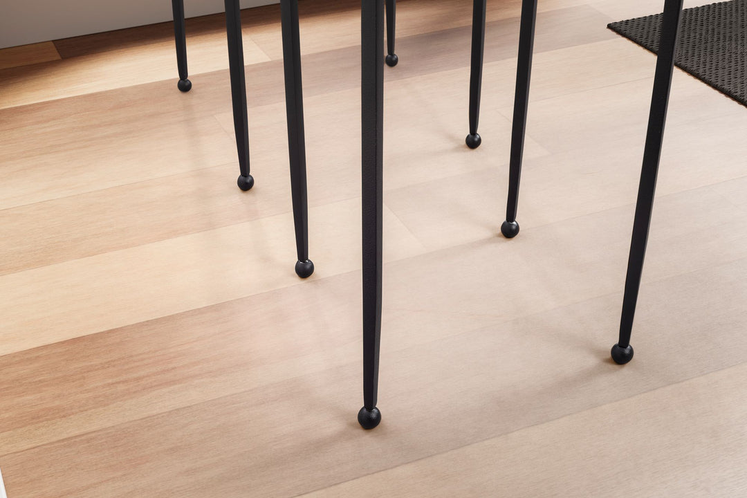 Beistelltisch 2er Set Blau Schwarz Design Satztisch Glas Metall Eckig - Wohnzimmertisch Modern - Ausgefallener Couchtisch Quadratisch - Sofatisch 2-teilig abnehmbare Tischplatte_
