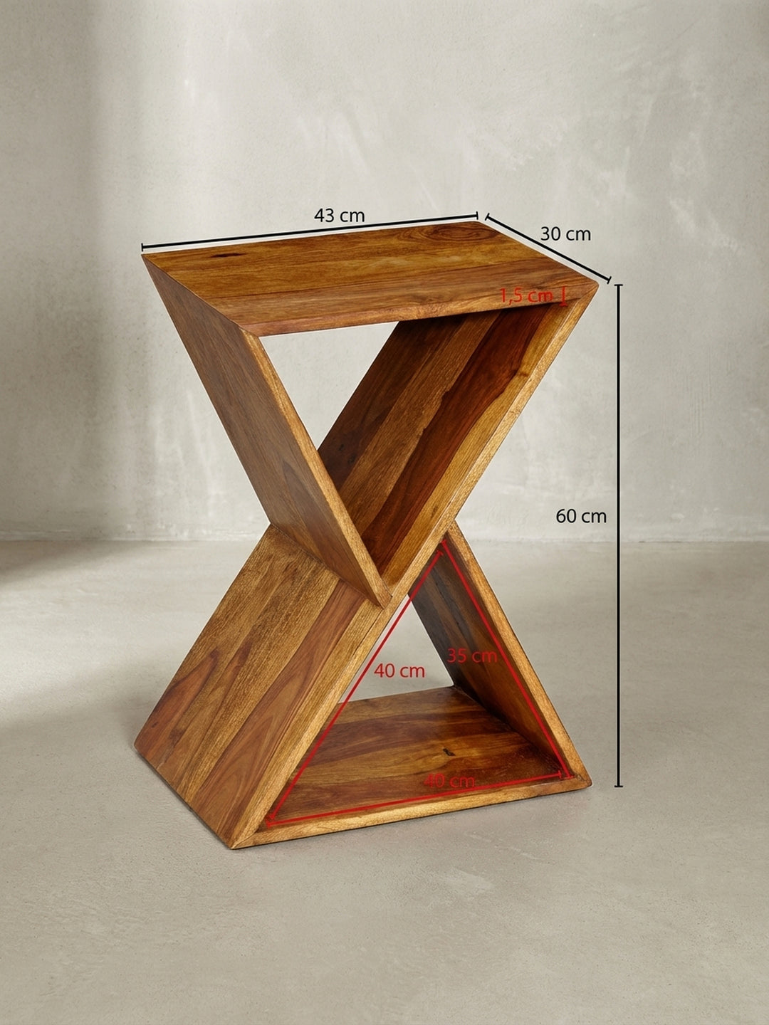 Beistelltische Sheesham Massivholz Design Möbel_