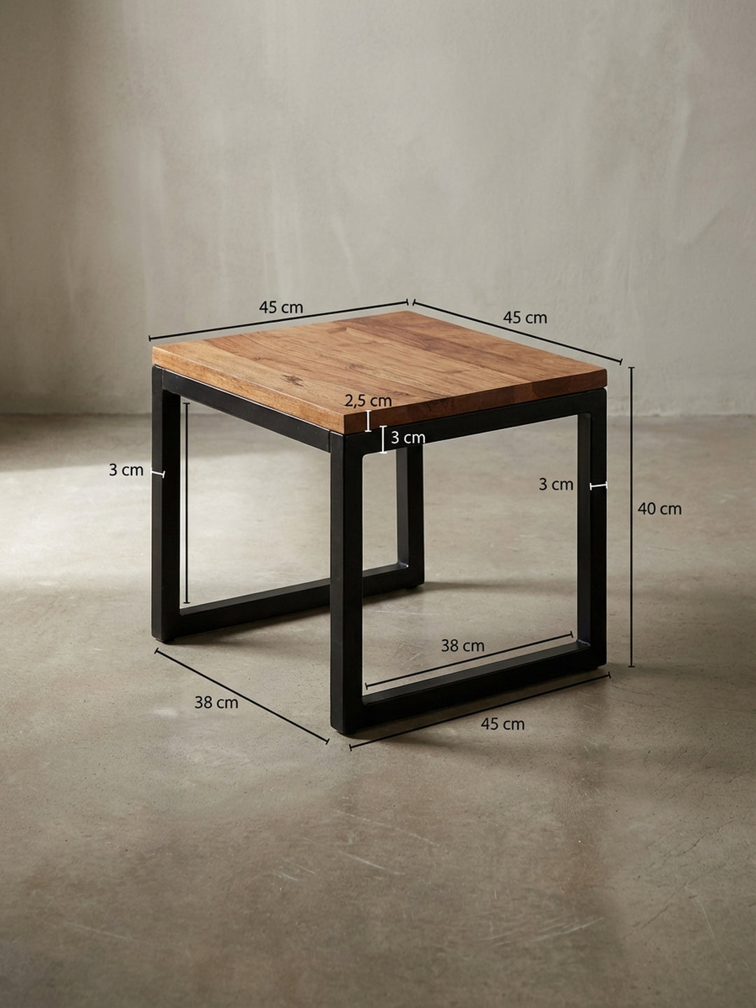 Beistelltische Sheesham Massivholz Design Möbel_