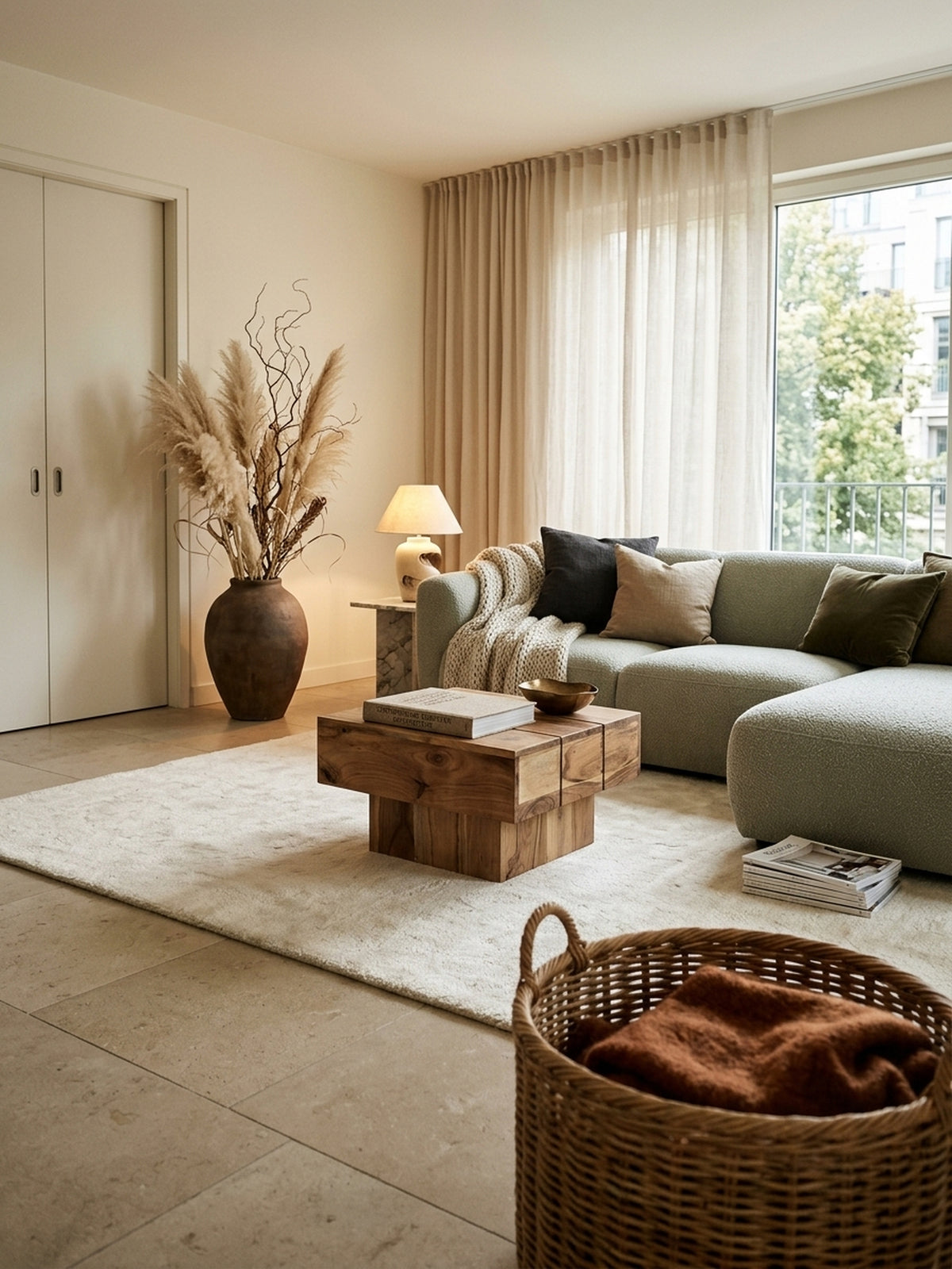 Beistelltische Akazie Massivholz natur im Wohnzimmer - moderne Einrichtungsidee Wohnraumgestaltung Design Inspiration KADIMA DESIGN Premium Qualität online kaufen