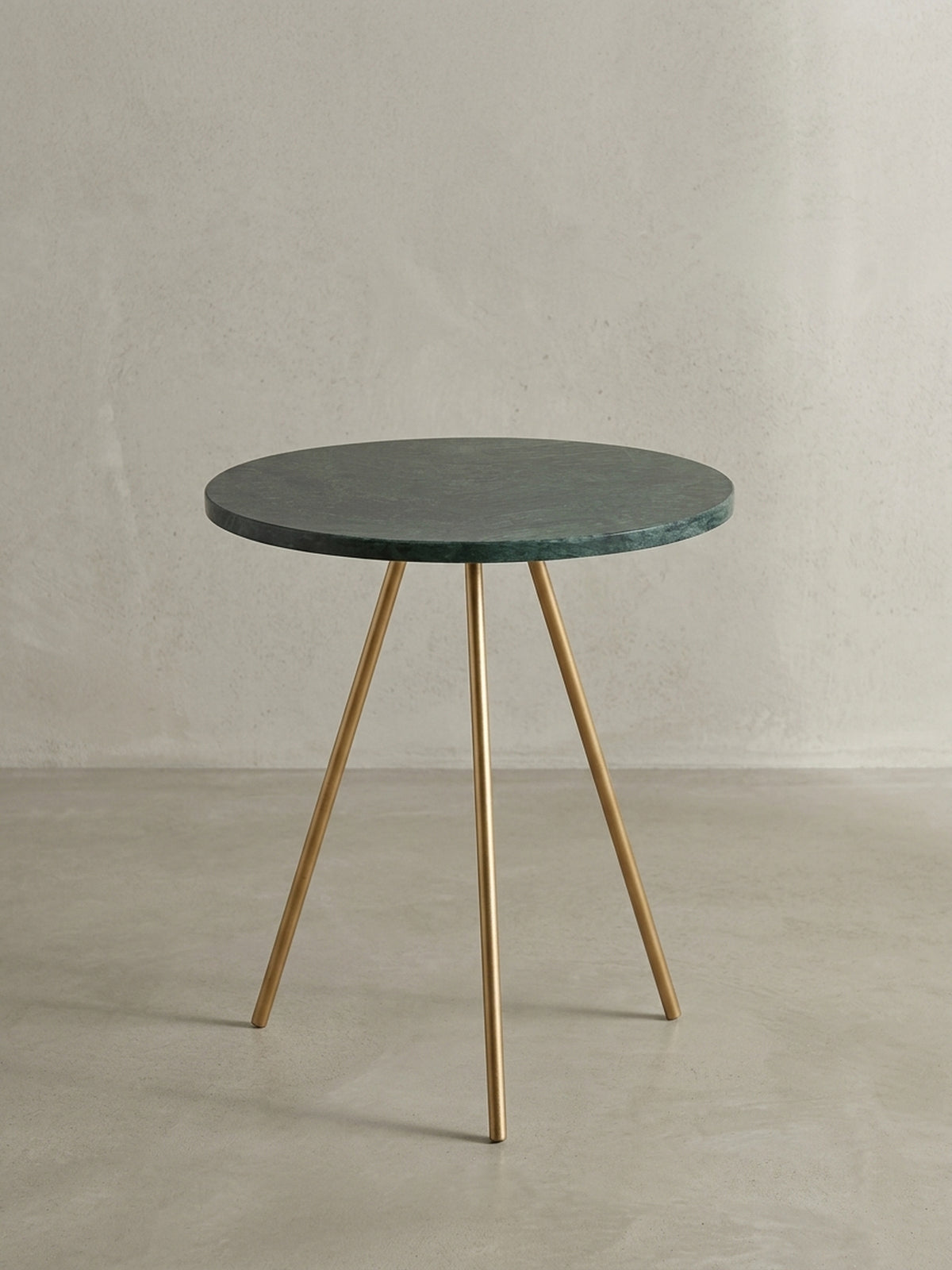 Schlanker Anstelltisch in der Seitenansicht, betont die minimalistische Silhouette und die Höhe von 44 cm, ideal für Wohnzimmer oder Schlafzimmer._