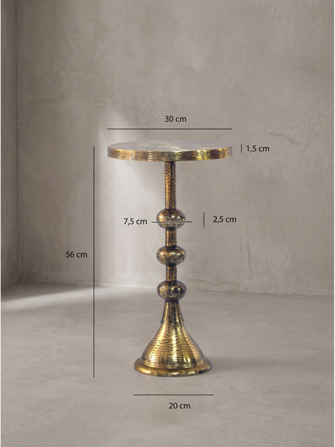 Maßzeichnung ALVOR – Gold